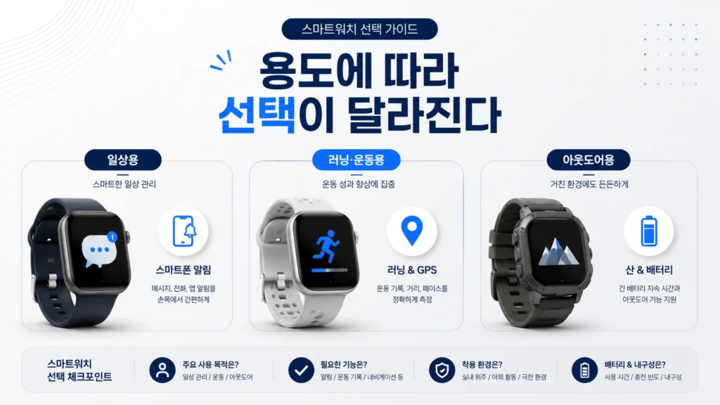 용도에 따라 선택이 달라진다