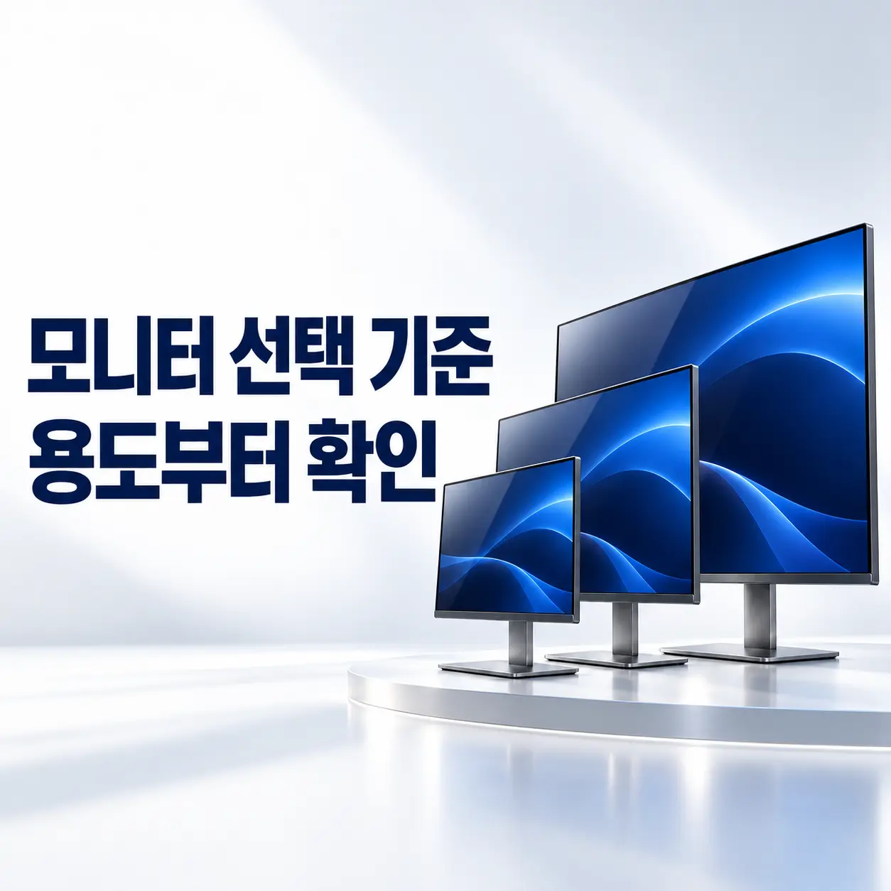 모니터선택 기준 용도부터 확인